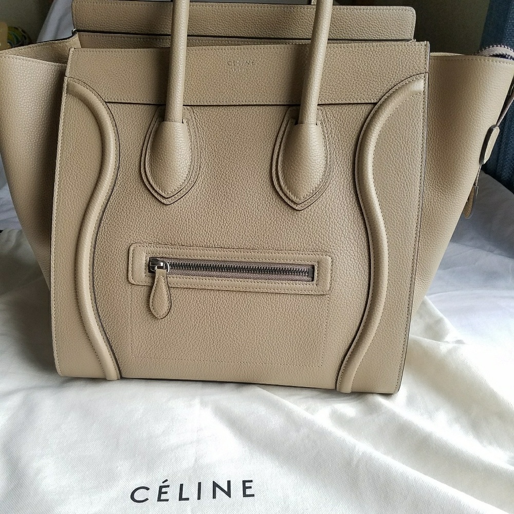 💯Authentic Like New Céline Mini Luggage Tote Bag